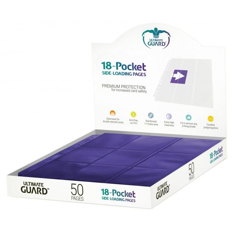 side loading card binder pages Sideloading 24-Pocket Pages: 10 pg Black – Asmodee USA main image 0
