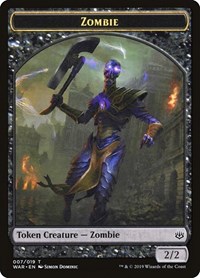 Zombie Token - War of the Spark - Magic: The Gathering card