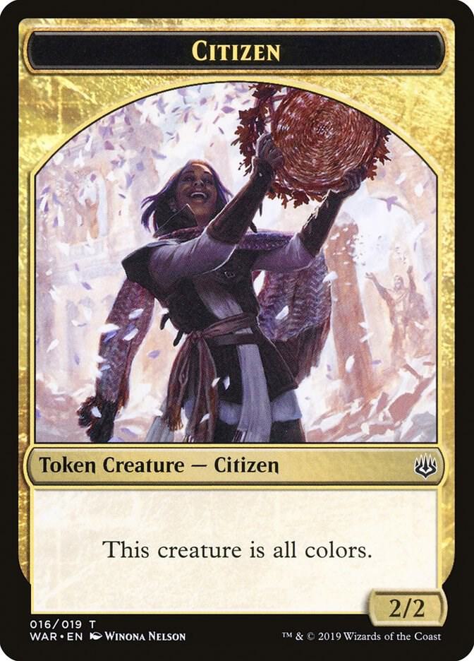 Citizen Token - War of the Spark - Magic: The Gathering