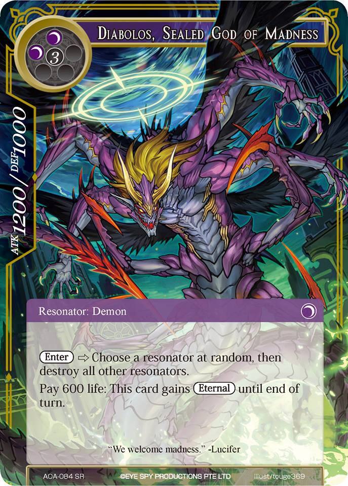 Diabolos, Sealed God of Madness