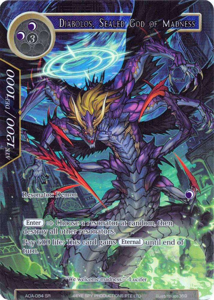 Diabolos, Sealed God of Madness (Full Art) - Awakening of the