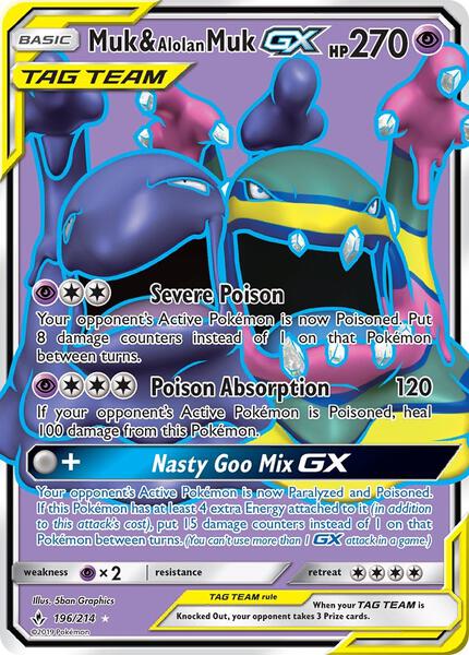 Muk & Alolan Muk GX  (Full Art)