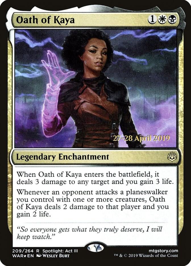 Oath of Kaya #209s — War of the Spark Promos