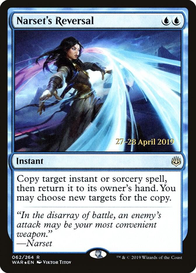 Narset's Reversal #62s — War of the Spark Promos