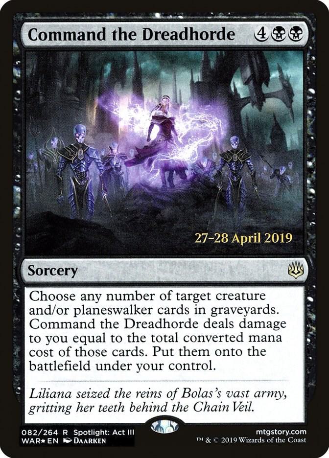 mtg command cards Command the Dreadhorde  THE ART OF DAARKEN