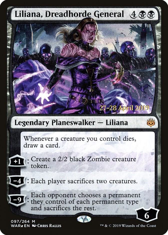 戦慄衆の将軍、リリアナ/Liliana, Dreadhorde General Liliana, Dreadhorde General - Prerelease Cards - Magic: The