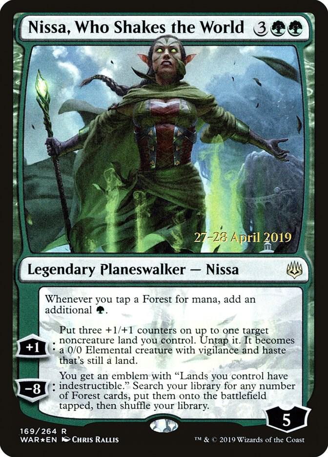 Nissa, Who Shakes the World #169s — War of the Spark Promos