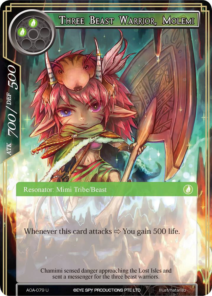 Three Beast Warrior, Molemi