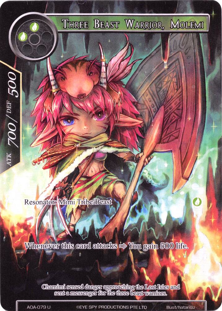 Three Beast Warrior, Molemi (Full Art)