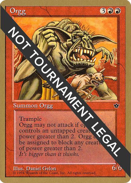 1996 world champion mtg card [Celebration Cards] World Championship Decks Rarity 1996 Magic: The Gathering -