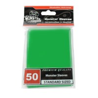 Monster Protectors Card Sleeves Standard Sleeves - Glossy - Green (50-Pack)