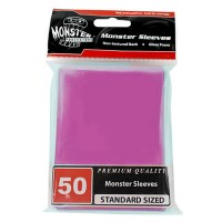 Monster Protectors Card Sleeves Standard Sleeves - Glossy - Pink (50-Pack)