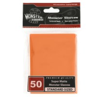 Monster Protectors Card Sleeves Standard Sleeves - Super Matte - Orange (50-Pack)