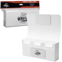 yugioh triple deck box Monster Protectors Magnetic Black, Holds 225 TCG Cards and side deck and comes with a two Deck Box Caja Protector Triple