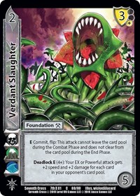 Verdant Slaughter - Cardfight Vanguard Seventh Cross trading card