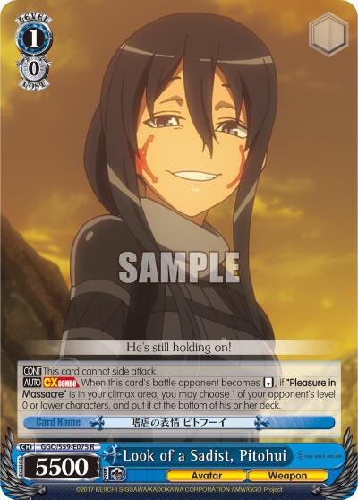Look of a Sadist, Pitohui