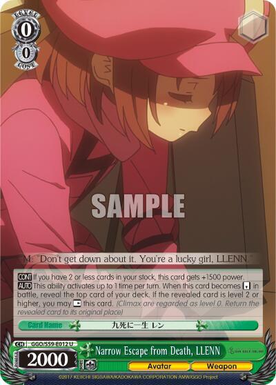 Narrow Escape from Death, LLENN