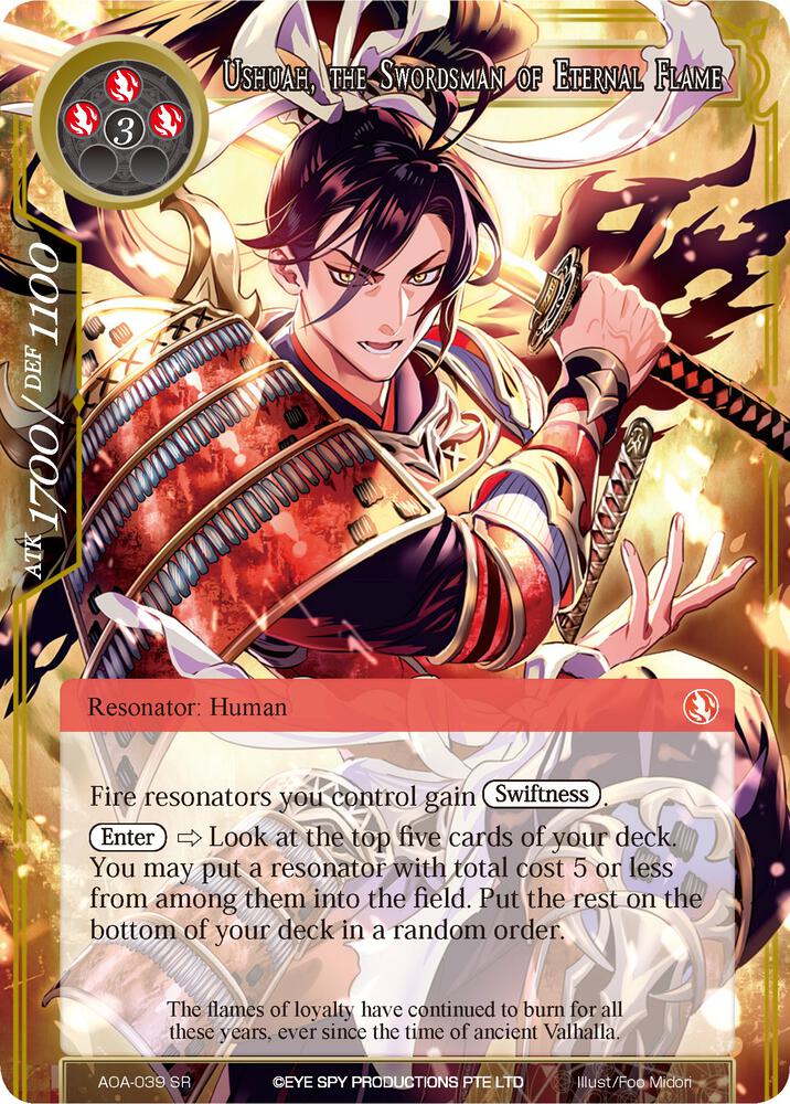 Ushuah, the Swordsman of Eternal Flame