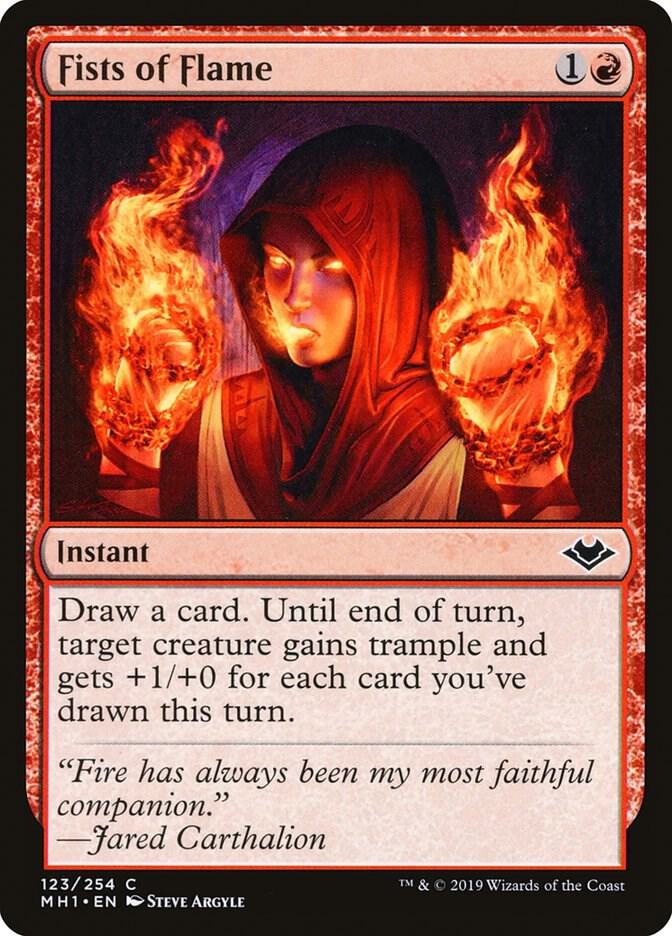 Fists of Flame - Modern Horizons - Magic: The Gathering