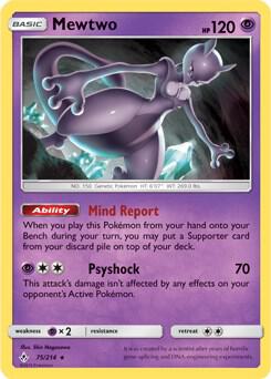 Mewtwo - 75/214 (SM Unbroken Bonds) (Cracked Ice Holo) 075/214 from Deck Exclusives