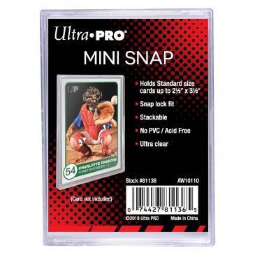 Mini Snap Card Holder - Ultra Pro Toploaders - Collectible Storage