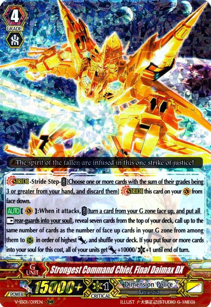 Strongest Command Chief, Final Daimax DX