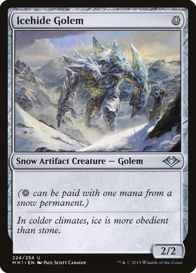 Icehide Golem 224 card