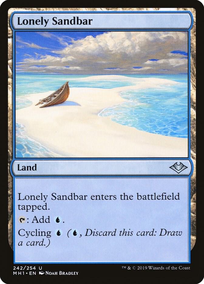 孤立した砂州/Lonely Sandbar Foil 英語 4枚 MTG Lonely Sandbar - Modern Horizons - Magic: The Gathering