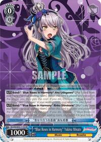 "Blue Roses in Harmony" Yukina Minato (HR) - Weiss Schwarz BanG Dream! Girls Band Party! MULTI LIVE trading card