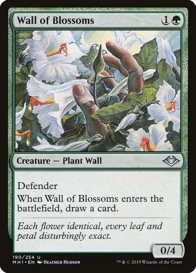 Wall of Blossoms - Modern Horizons - Magic: The Gathering