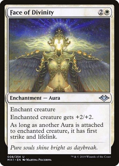 Face of Divinity from MH1 #8, Magic: The Gathering card
