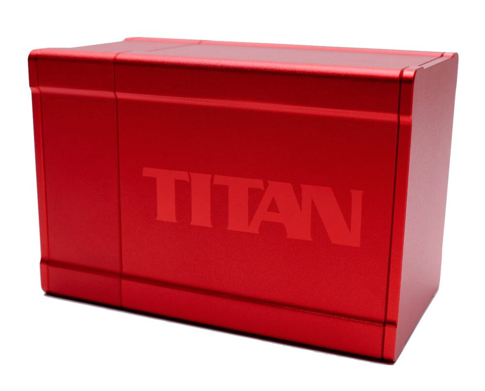 TITAN Deck Box Solid Red BoxGods Deck Boxes Deck Boxes