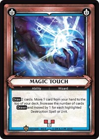 Magic Touch (Unclaimed) - Warhammer Champions Warband Collectors Pack 2 trading card
