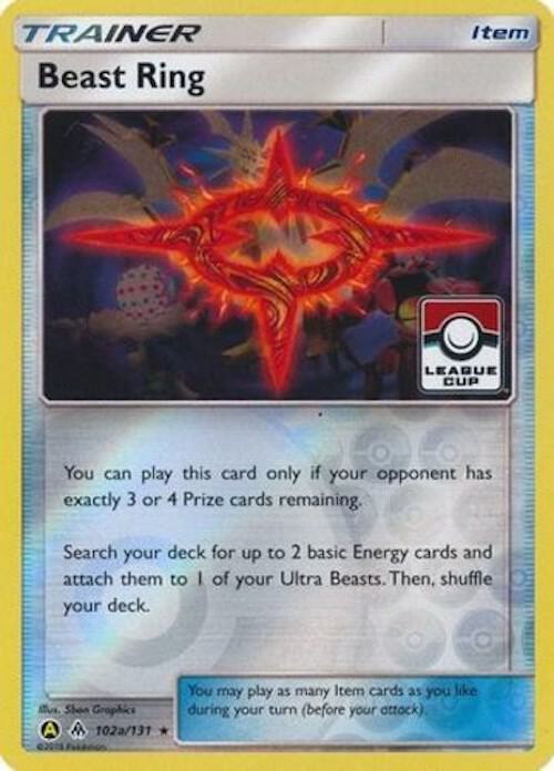 Beast Ring - 102a/131 (League Cup) 102a/131 from League & Championship Cards