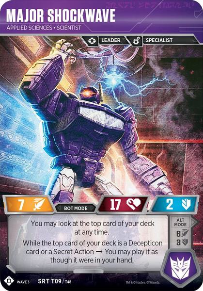 Major Shockwave - Applied Sciences Scientist - War for Cybertron: Siege I - Transformers  TCG - TCGplayer.com