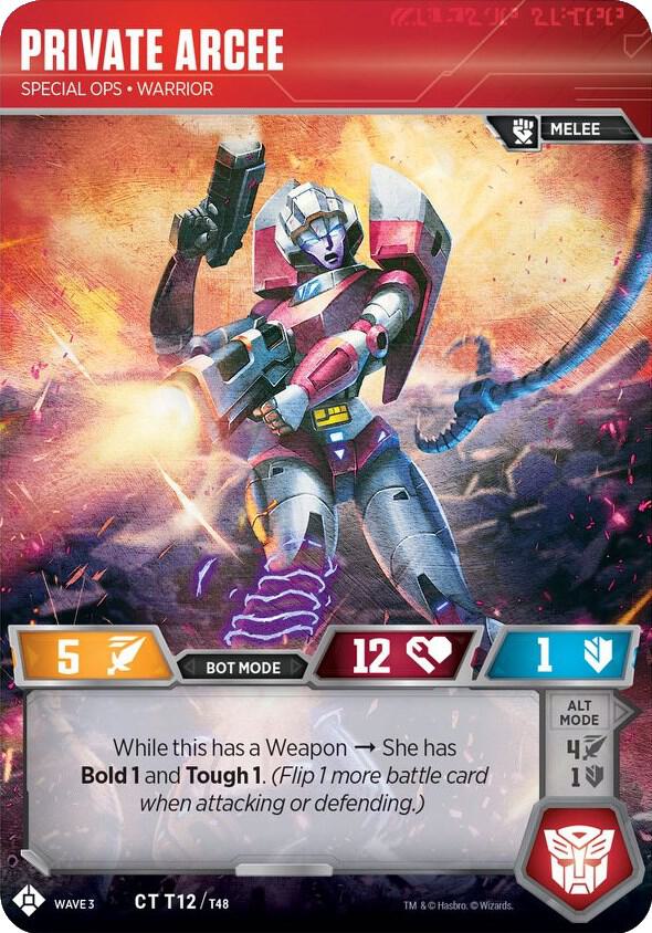 Private Arcee - Special Ops Warrior - War for Cybertron: Siege I - Transformers  TCG - TCGplayer.com