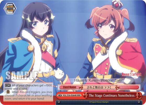 The Stage Continues Nonetheless (RRR)
