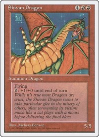 Shivan Dragon (Fourth Edition)