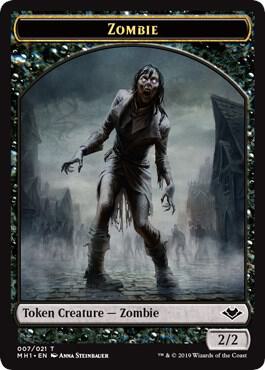 Zombie // Emblem - Serra the Benevolent Double-Sided Token