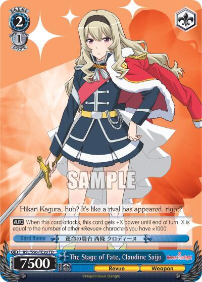 The Stage of Fate, Claudine Saijo