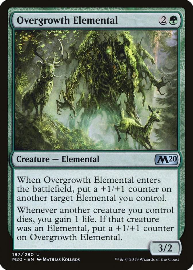 Overgrowth Elemental 187 card