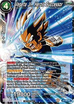 Vegeta Jr., Heroic Successor (Power Booster) #P-148 — Promotion Cards