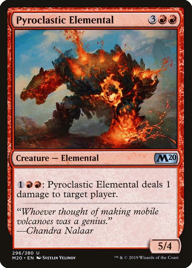 Pyroclastic Elemental 296 card