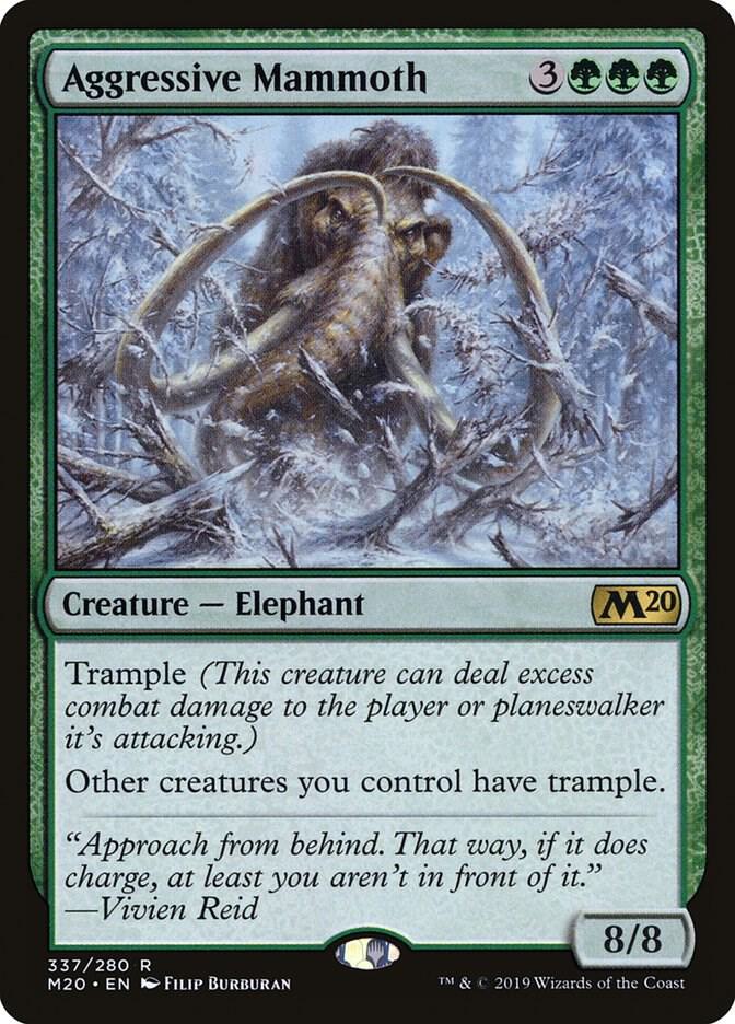 Aggressive Mammoth - Core Set 2020 - Magic: The Gathering