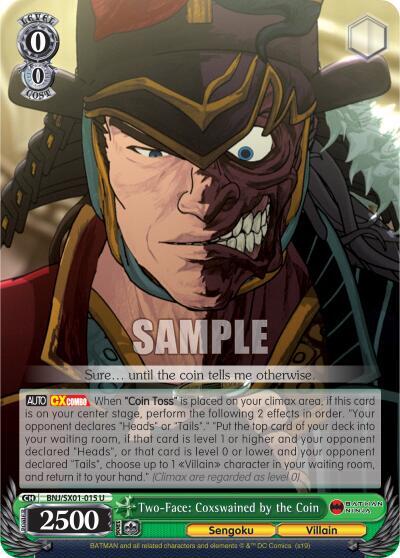 Two-Face: Coxswained by the Coin