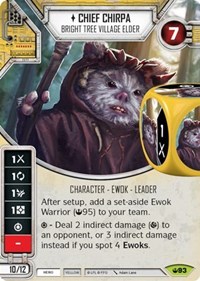 Chief Chirpa - Bright Tree Village Elder (Card Only) - Star Wars: Destiny Spark of Hope trading card