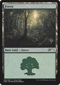 Version 2NMStandard Showdown PromoMagic MTG Forest FOIL