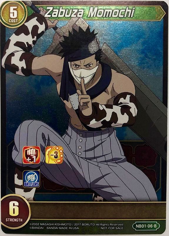 Zabuza Momochi - NB Tournament Pack Cards - Chrono Clash System