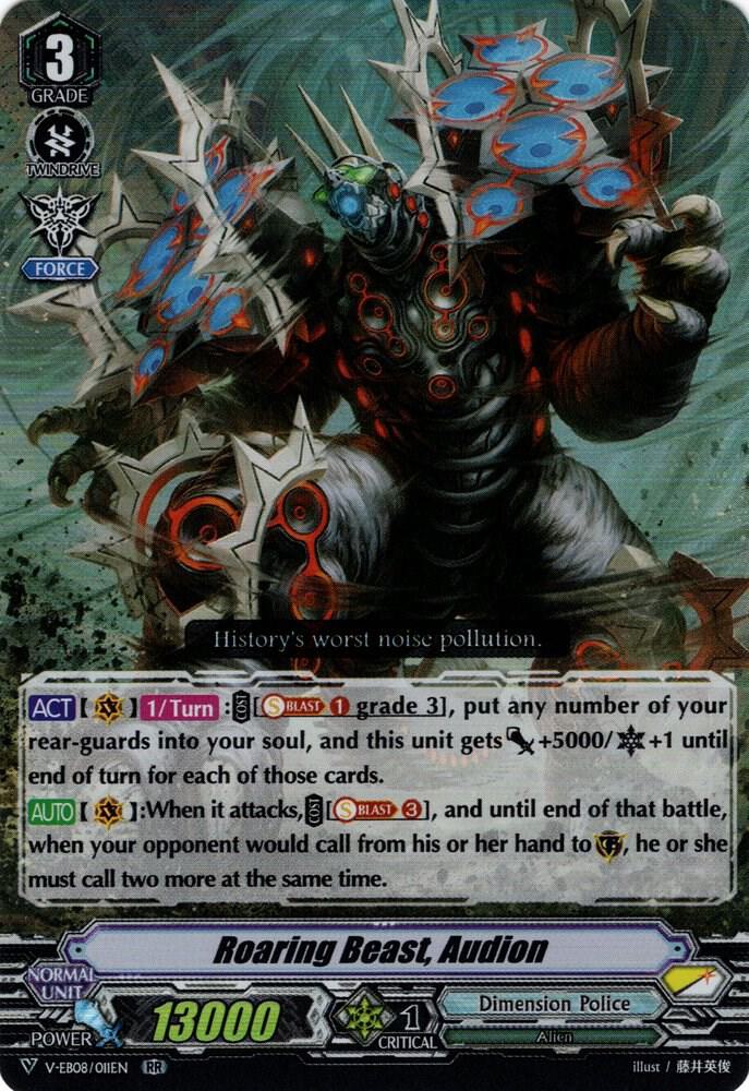Roaring Beast, Audion