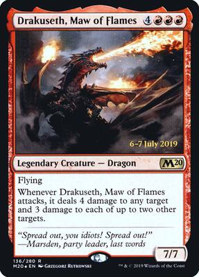 Drakuseth, Maw of Flames (M20) #136 – Prerelease Cards (Rare)